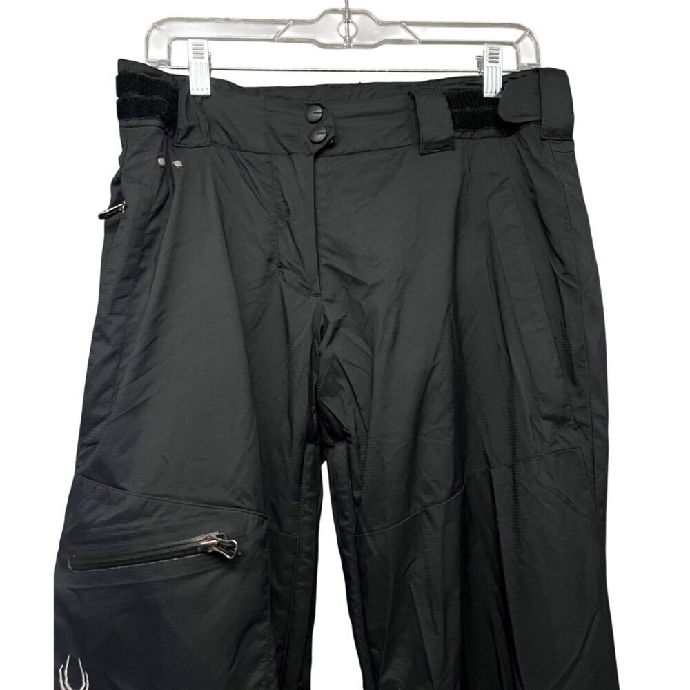 Spyder Womens Vintage Black Lined Snowboard Ski Snow Pants Medium Short 30x30 - Picture 3 of 14